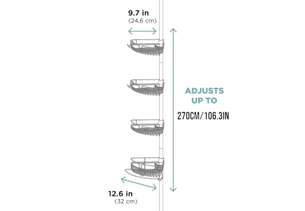 Adjustable Bathroom Storage Rack
