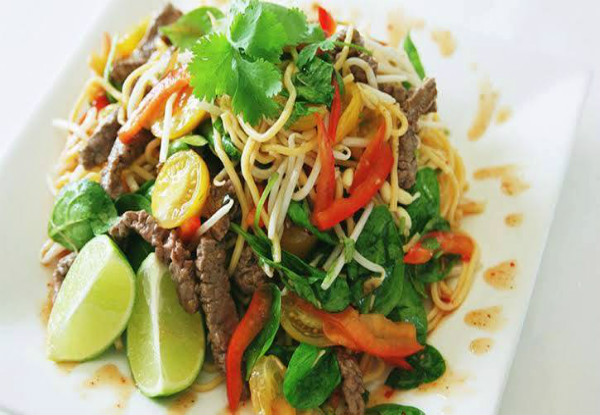 $50 Authentic Thai Food & Beverage Voucher for Two to Three People -  Options up to Eight Plus People, Valid Seven Days