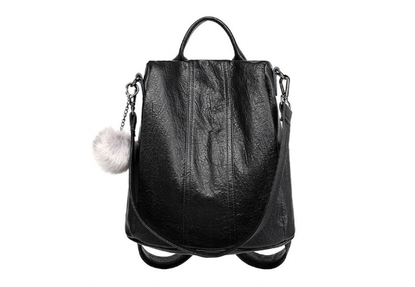 Leather Shoulder Bag or Backpack - Two Colours Available with Free Delivery