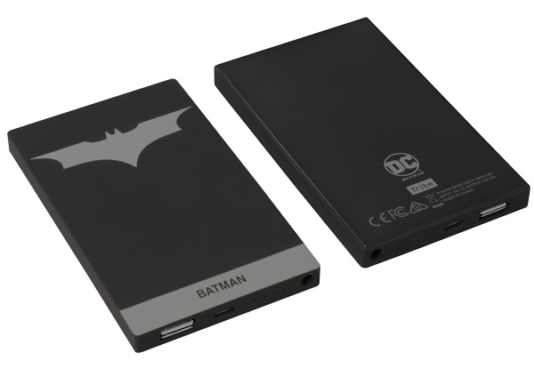 Tribe DC Character Fast Charge Power Bank - Options for Batman, Superman or Wonder Woman