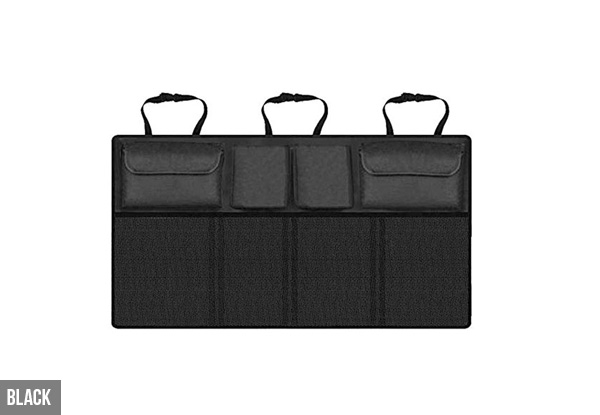 Universal Auto Car Organiser Trunk Back Seat Storage Bag - Four Colours Available