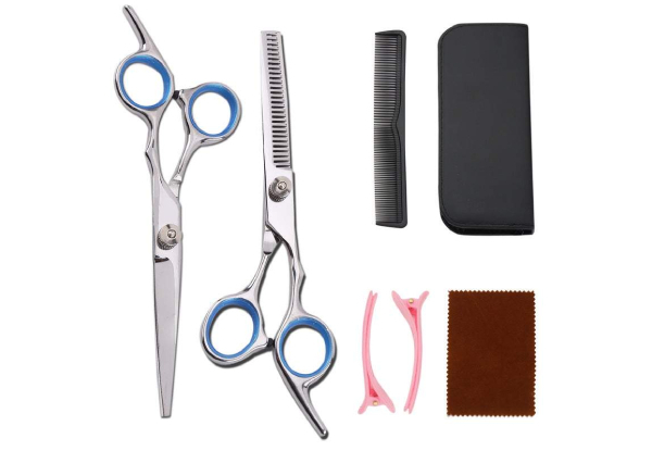 Silver Hair Cutting Scissors Set