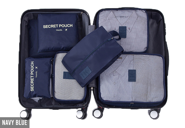 Seven-Piece Travel Storage Bag Set - Six Colours Available