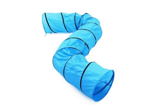 Portable Dog Training & Exercise Tunnel With Carry-Bag