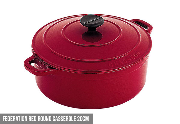 Chasseur Cast Iron Casserole Dishes- Four Options Available