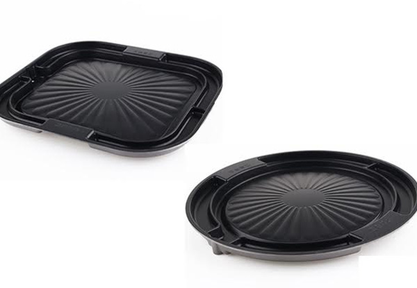 Non-Stick Stove-Top Grill Pan with Grease Drain System - Two Styles Available