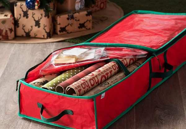 Paper Christmas Wrapping Storage Container - Available in Two Colours & Options for Two-Set