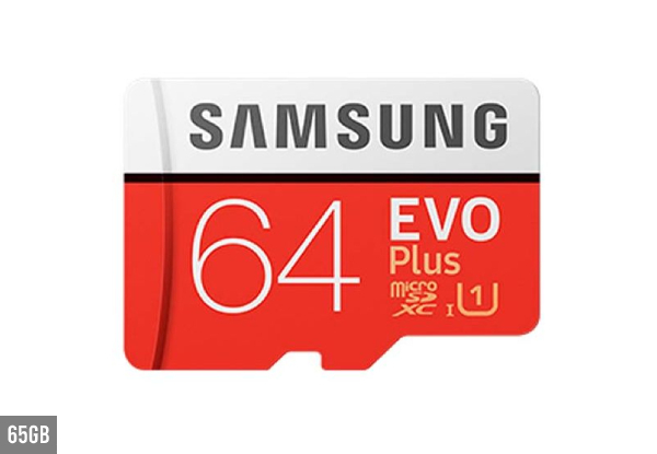 Samsung Evo Plus Micro SD - Options for 64GB or 128GB