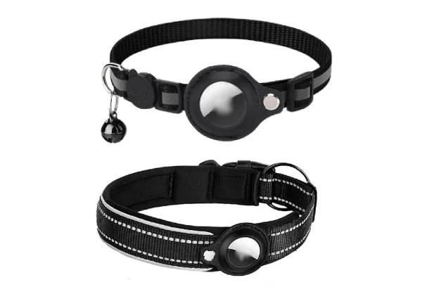 Pet Collar Compatible with AirTag Range - Eight Options Available