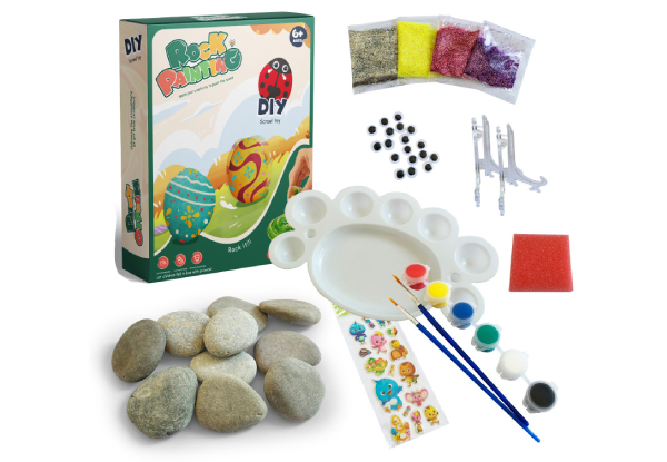 10-Pack Kids Cobblestone Painting Kit