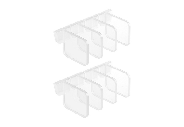 Eight-Piece Clear Refrigerator Dividers