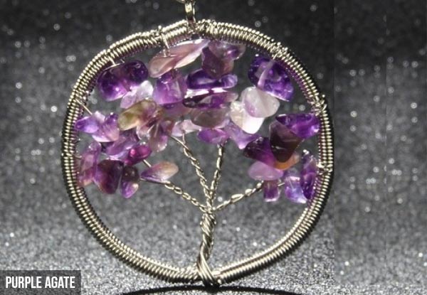 Crystal Bead Tree of Life Necklaces - Four Styles Available with Free Delivery