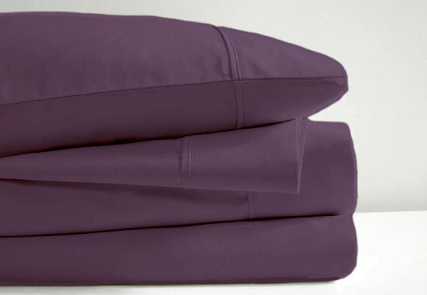 600TC Park Avenue Egyptian Cotton Sateen Sheet Set - Available in Four Colours & Two Sizes