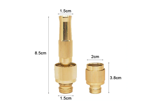 High-Pressure Brass Water Spray Nozzle & Connector