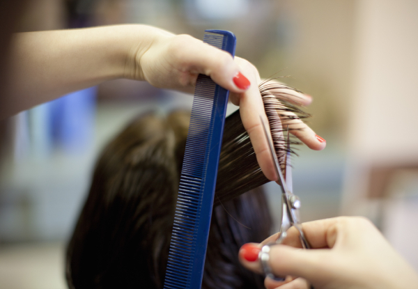 Women’s Haircut with Wash, Head Massage & Dry Off - Options for Keratin Treatment, Colour, Half-Head of Foils & Men's Haircut