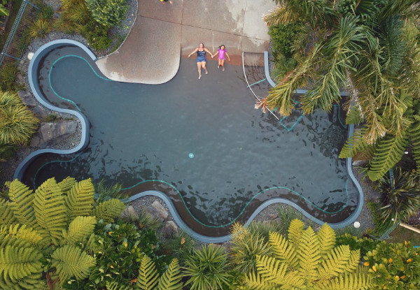 Main Hot Pools Family Pass or Half-Hour Private Pool Pass For Two - Soft Drinks Included