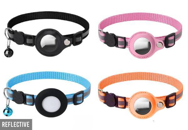 Pet Collar Compatible with AirTag Range - Eight Options Available