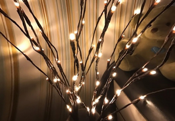 LED Willow Branch Lamp - Two Colours Available & Options for One, Four or Eight