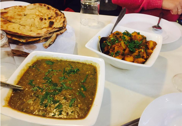 Two Course Indian Dinner incl. Poppadom, Rice, Naan & Any Two Curries for Two People - Vegetarian Option Available