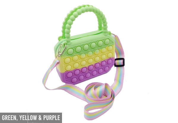 Silicone Satchel Bag with Shoulder Strap -Four Colours Available