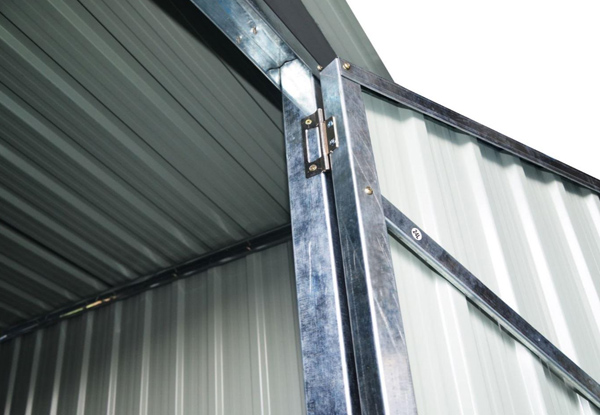 Large Double Door Zinc & Steel Garage