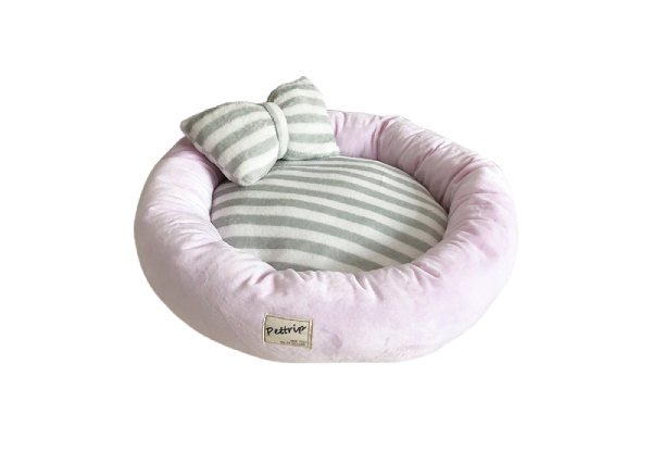 Pet Bed with Pillow - Three Colours and Three Sizes Available & Option for Two