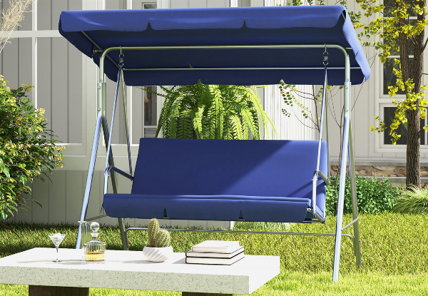 Milano Outdoor Steel Swing Chair - Five Colours Available