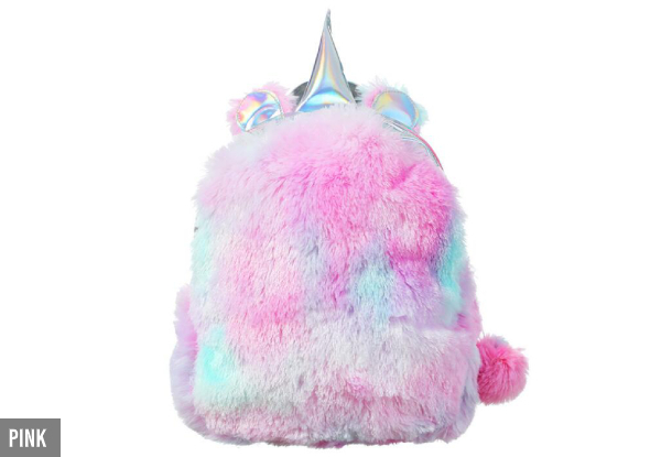 Fluffy Mini Unicorn Backpack - Two Options Available