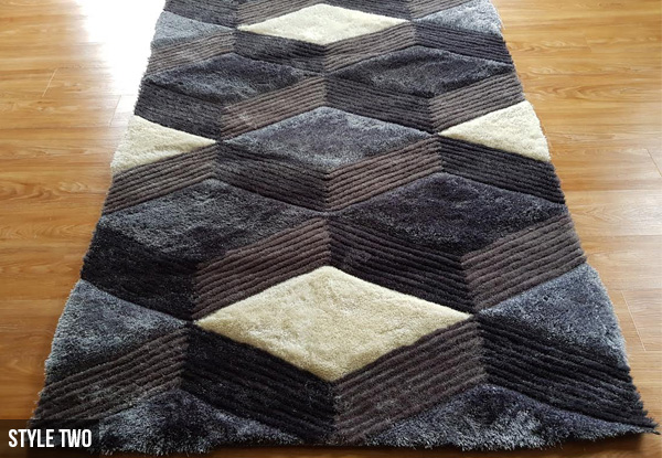 3D Thick Printed Rugs - Four Styles & Three Sizes Available - North Island Delivery Only