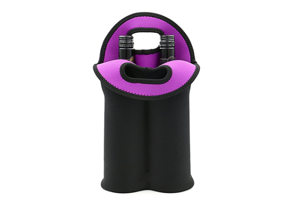 Wine Carrier Tote Bag with Secure Carry Handle - Available in Four Colours