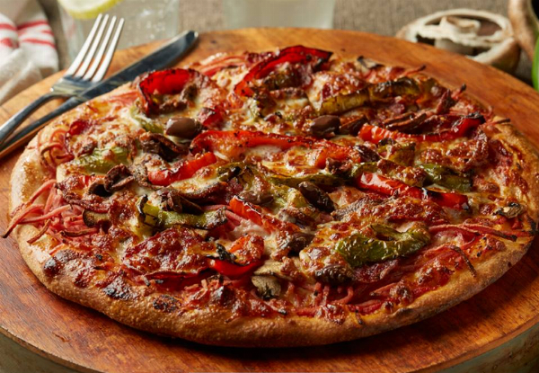Pizza Lunch for Two incl. Large Classic Pizza, Garlic Bread, & Bowl of Fries - Valid for Lunch Monday to Thursday