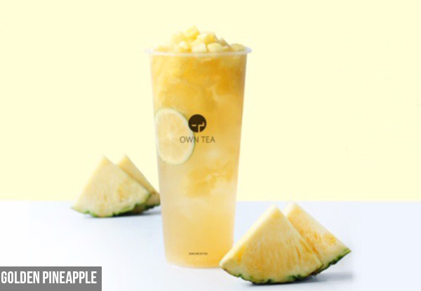 Deliciously Fresh Fruit Tea - Options for Milk Tea, Cream Topping & Multiple Flavours Available