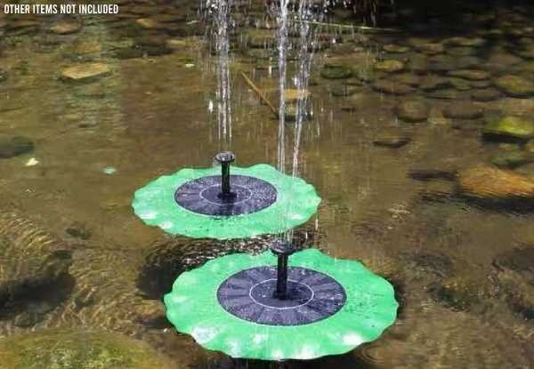 Solar Powered Floating Lotus Fountain