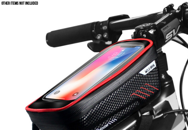 Water-Resistant Phone Bicycle Bag - Two Colours Available with Free Delivery