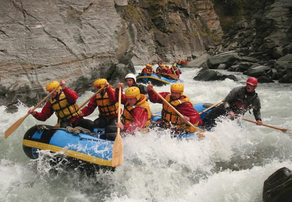 Half-Day Whitewater Rafting Experience for One on the Shotover River, Queenstown - Options for Two, Four or Eight People