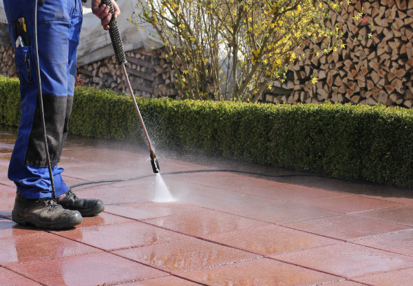 Pathway, Steps, Deck or Patio Water Blasting for Moss & Mould Removal for an Area up to 50m² - Option to incl. Moss & Mould Treatment