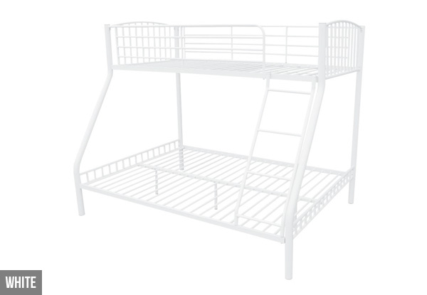 Metal Triple Bunk Bed - Two Colours Available