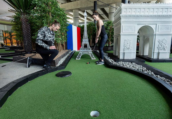 18-Hole Game of Around the World Mini Golf for One Person - Options for up to Six People