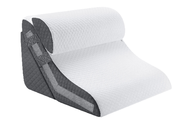 Three-Piece Wedge Pillow Set with Adjustable Headrest - Available in Two Colours
