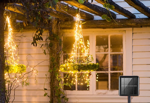 Solar Waterfall LED String Lights - Two Options Available