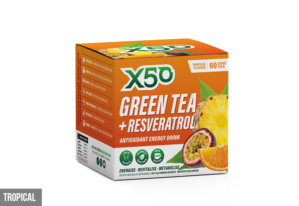 Green Tea X50 60 Servings incl. Bonus Six Servings - 10 Flavours Available