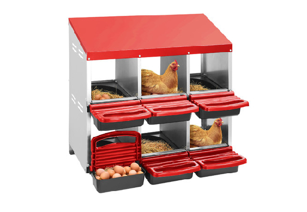 Six-Hole Two Layer Chicken Nesting Box - Two Colours Available