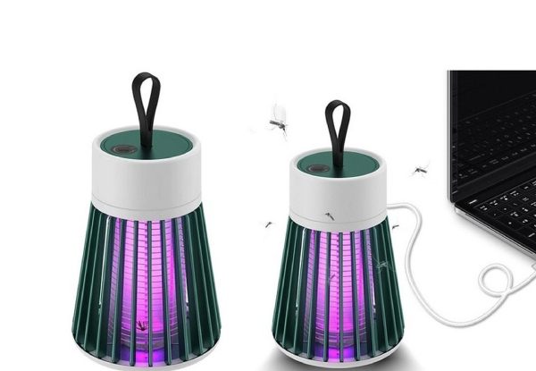 USB Portable Mosquito Lamp - Available in Two Colours & Option for Two-Pack