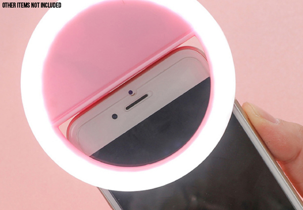 Selfie Ring LED Light - Four Colours Available & Option for Two