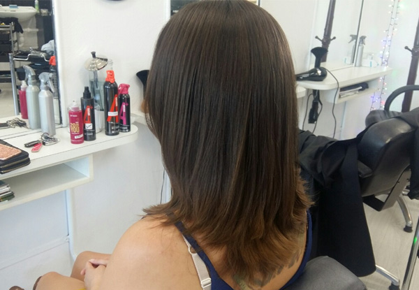 Style Cut, Shampoo, Condition, Head Massage, Blow Wave/GHD Finish with Return Voucher - Option to Include Oil Treatment or a Half Head of Foils