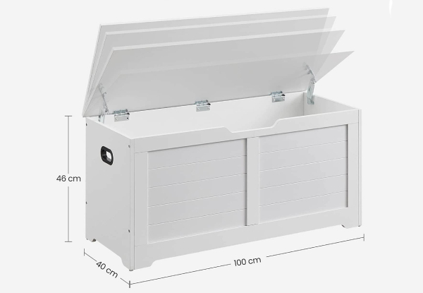 Vasagle Storage Trunk with Two Safety Hinges