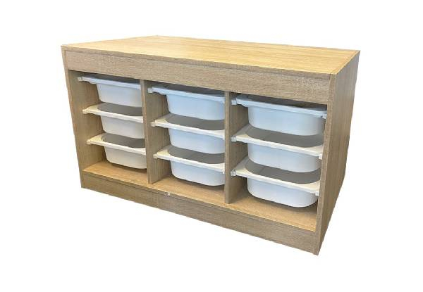 Ebba Kids Nine-Tray Storage Cabinet