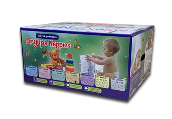 Bulk Dryups Nappies Range - Five Sizes & Options up to Three Available
