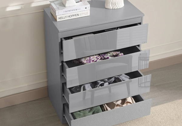 Serena Four-Drawer Chest - Three Colours Available