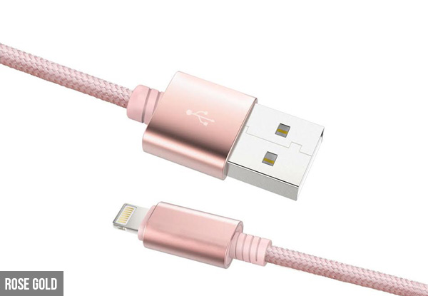 Three-in-One Lightning Charging Cable with Free Delivery - Three Colours Available
